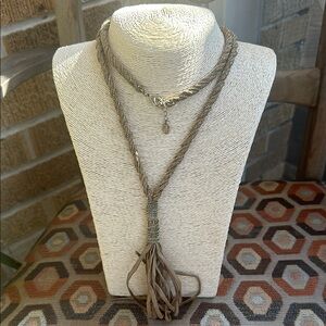 Chico's Gold-Tone Tassel Necklace